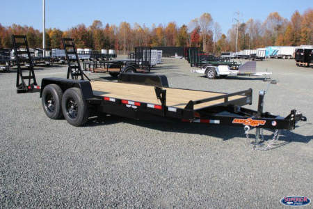 New 2026 Down 2 Earth Trailers 18ft 14K w/ Fold Up Ramps Equipment Trailer