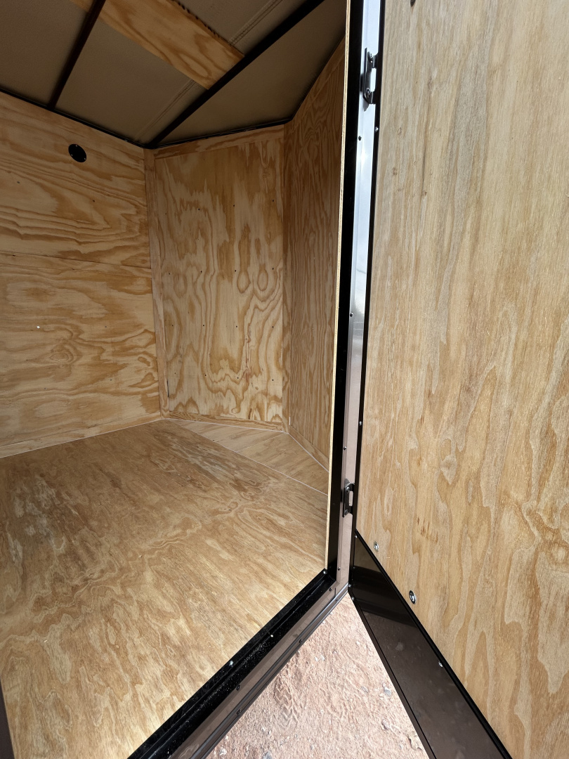 New 2026 Family Trailer 7x16 Tandem Axles Cargo / Enclosed Trailer-Screwless Exterior-Blackout Pkg-Rear Spoiler