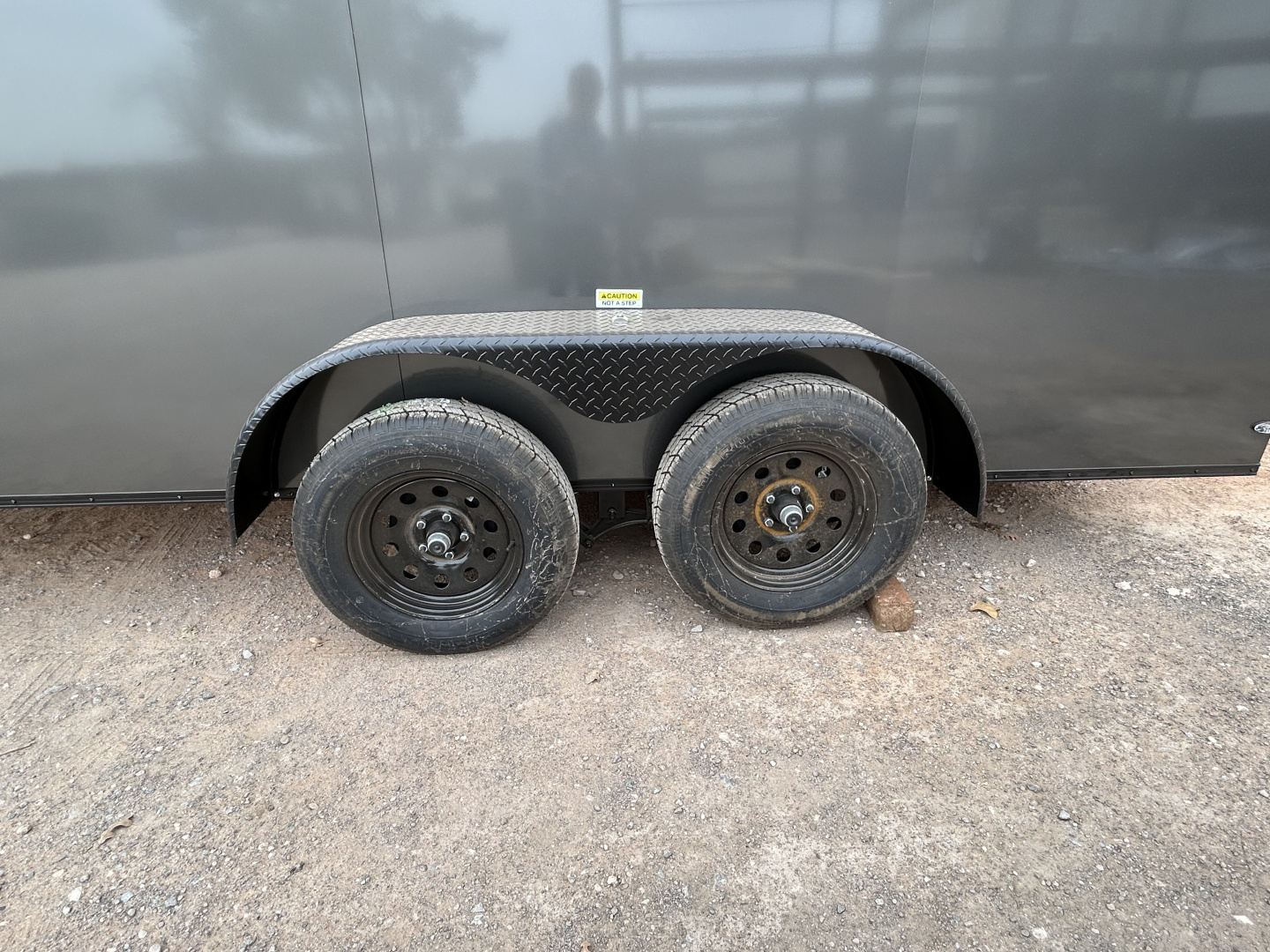 New 2026 Family Trailer 7x16 Tandem Axles Cargo / Enclosed Trailer-Screwless Exterior-Blackout Pkg-Rear Spoiler