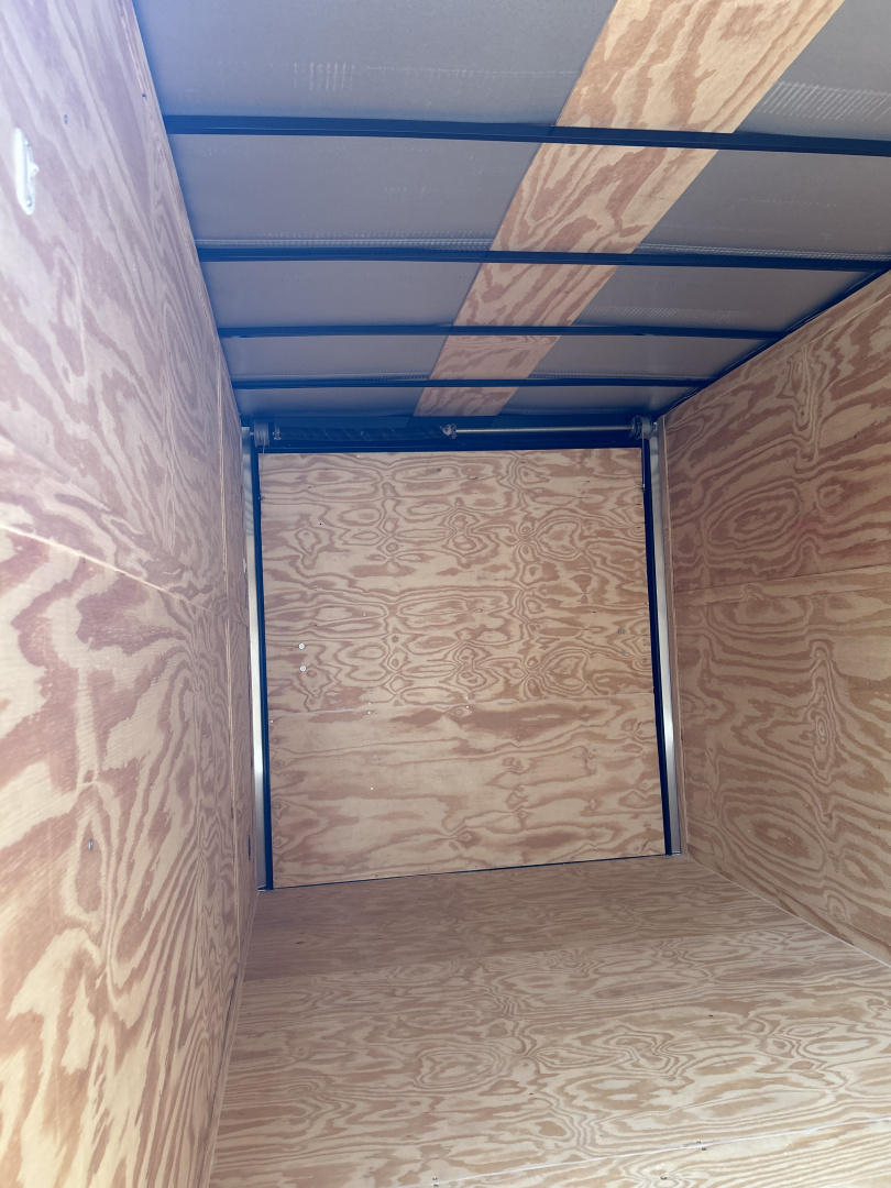 New 2026 Family Trailer 7x16 Tandem Axles Cargo / Enclosed Trailer-Screwless Exterior-Blackout Pkg-Rear Spoiler