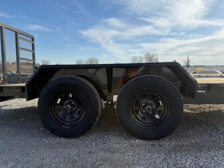 New 2026 H&H Black 82"x14'+2' 7k Car Hauler Trailer