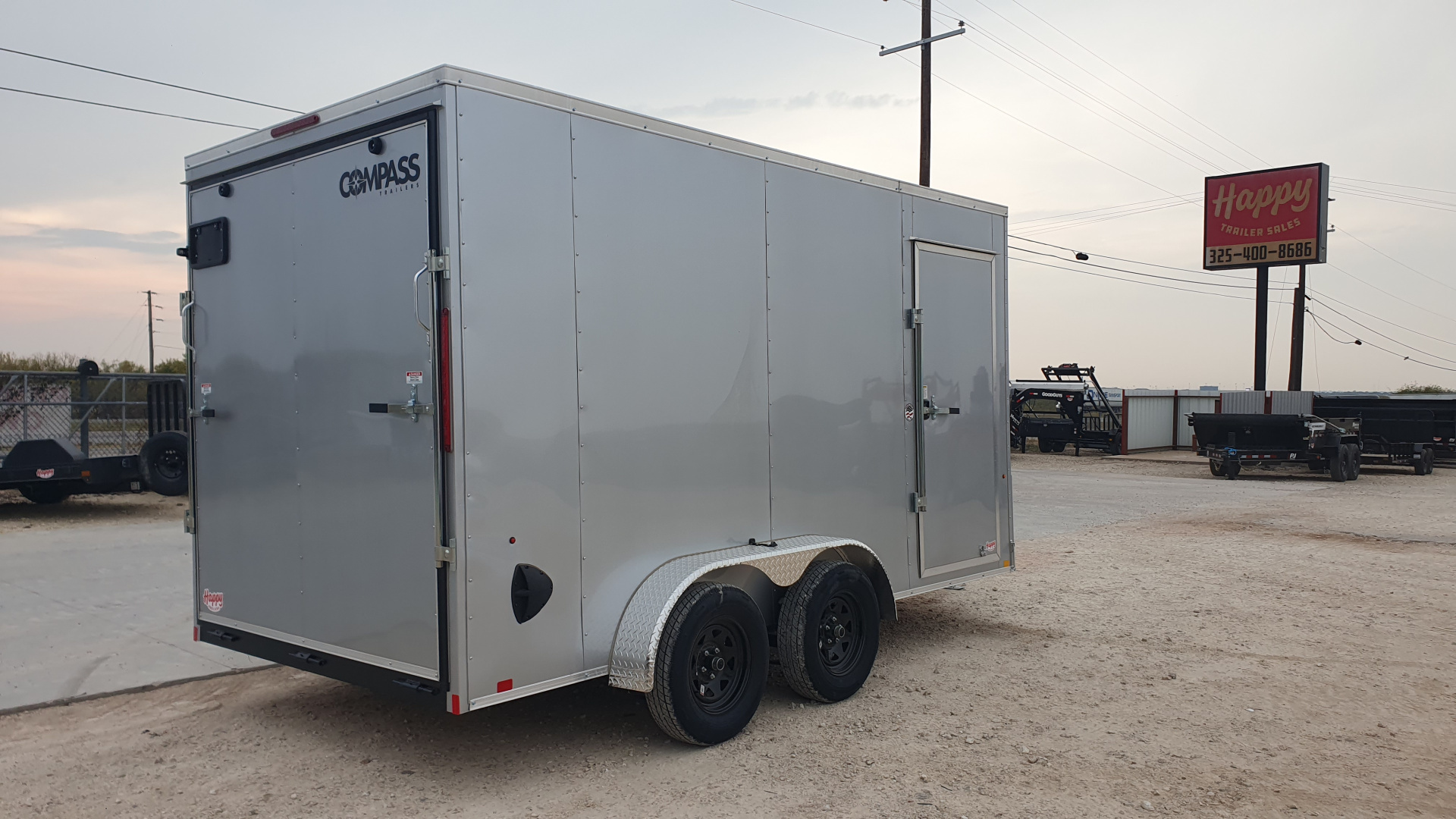 New 2026 Compass 7'x14' Enclosed Cargo Trailer - Indigo DLX