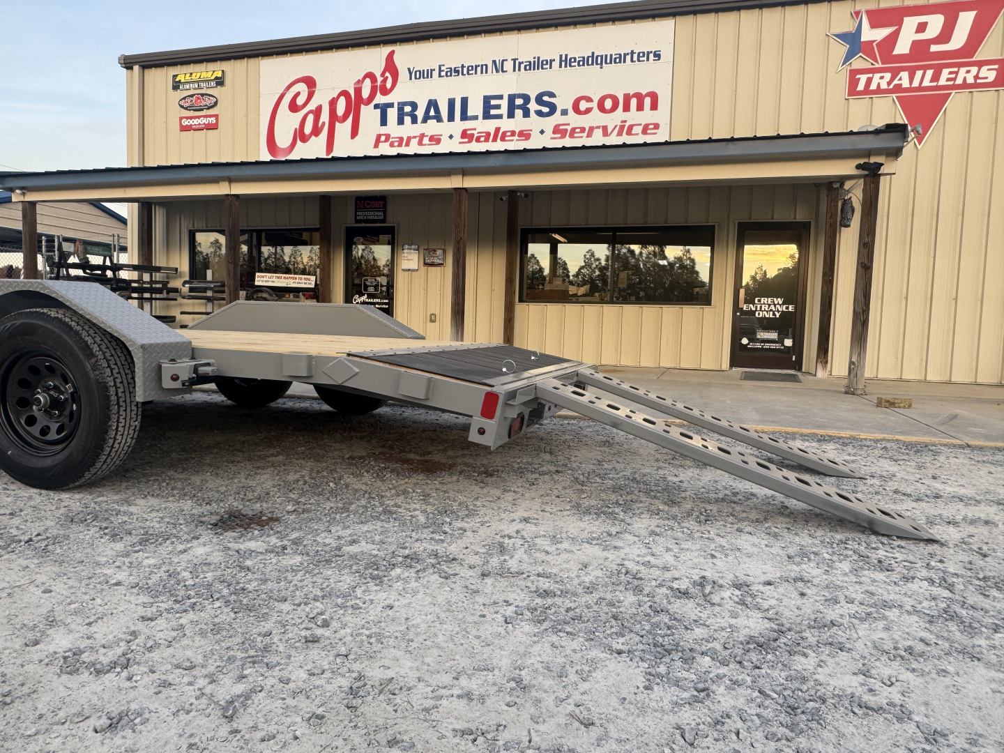 New 2026 Liberty LC7K83X18C4DT Battleship Grey Car Hauler