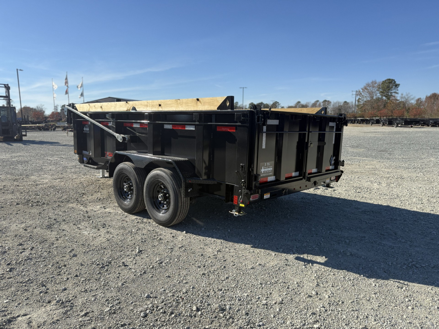New 2026 Diamond C Trailers LPT207 7x14 32" Walls w/ Electric Tarp