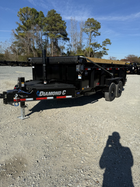 New 2026 Diamond C Trailers LPT207 7x14 32" Walls w/ Electric Tarp