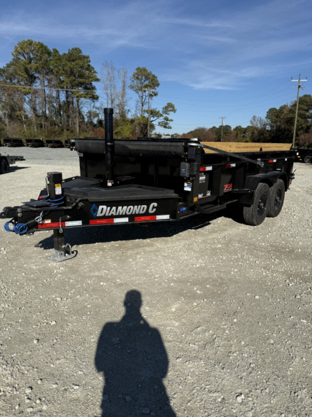 New 2026 Diamond C Trailers LPT207 7x14 24" Walls w/ Electric Tarp