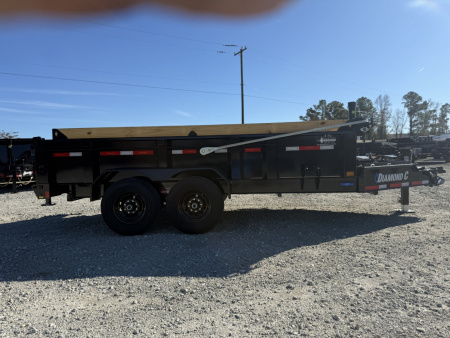 New 2026 Diamond C Trailers LPT207 7x14 24" Walls w/ Electric Tarp