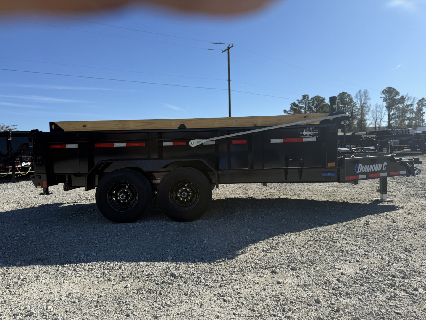 New 2026 Diamond C Trailers LPT207 7x14 24" Walls w/ Electric Tarp