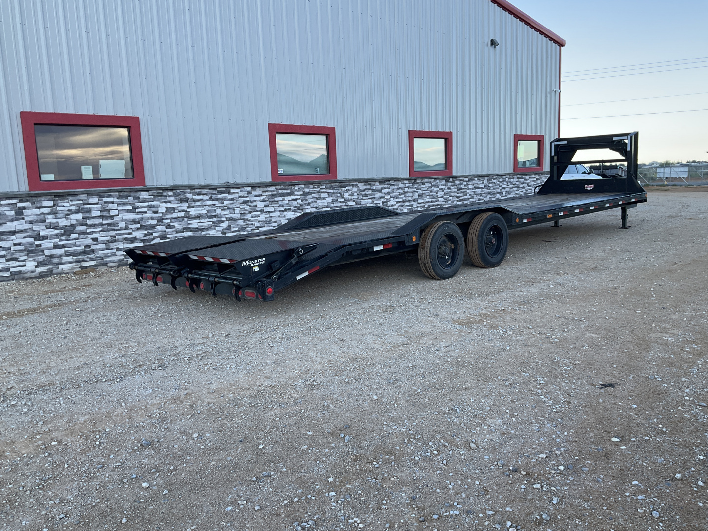 Used 2023 PJ 102"x32' Pro-Beam Super-Wide Equipment Trailer- H7