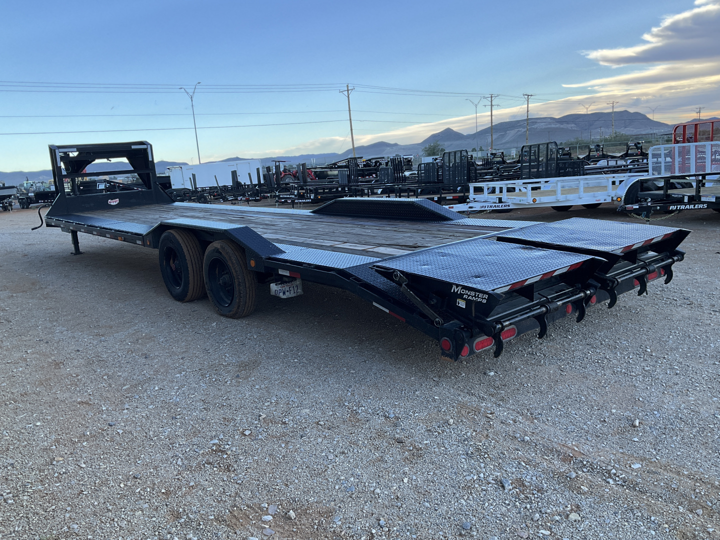 Used 2023 PJ 102"x32' Pro-Beam Super-Wide Equipment Trailer- H7
