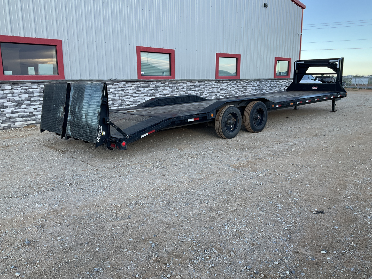 Used 2023 PJ 102"x32' Pro-Beam Super-Wide Equipment Trailer- H7