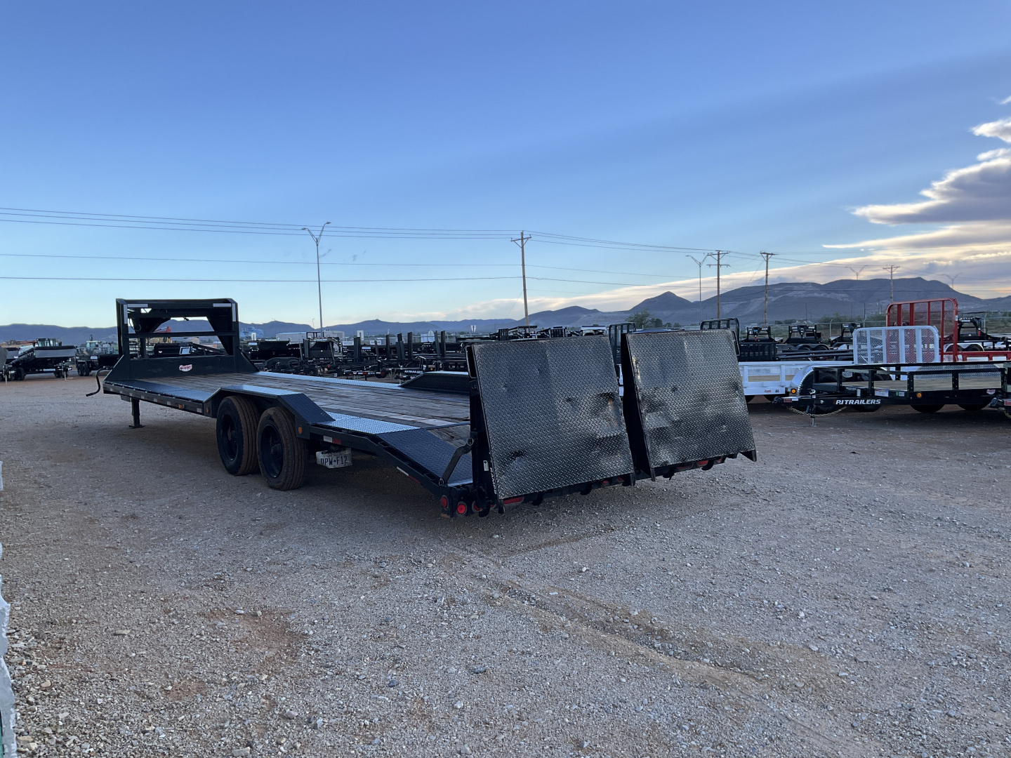 Used 2023 PJ 102"x32' Pro-Beam Super-Wide Equipment Trailer- H7