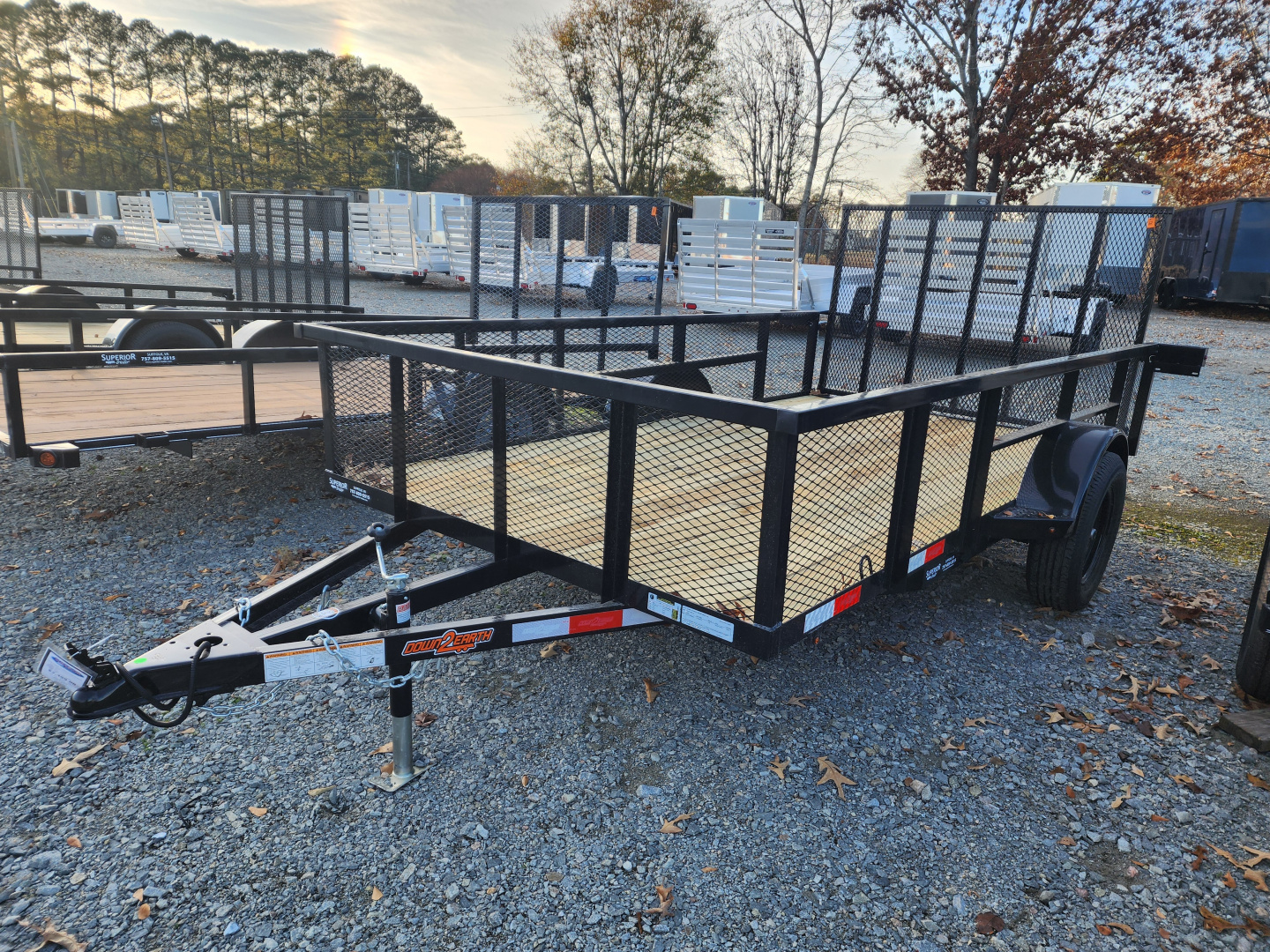 New 2026 Down 2 Earth Trailers 6X12 w/2ft Expanded Metal Sides Utility Trailer