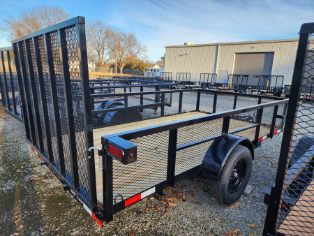 New 2026 Down 2 Earth Trailers 6X12 w/2ft Expanded Metal Sides Utility Trailer