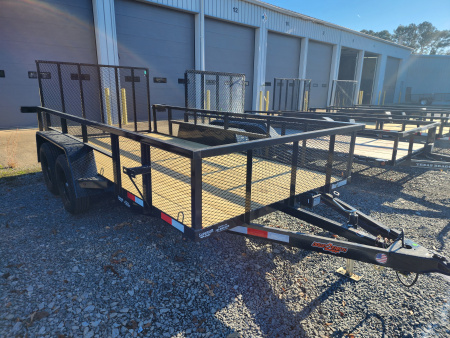 New 2026 Down 2 Earth Trailers 6X14 7K Utility Trailer w/ 2ft Exp Sides & Gate