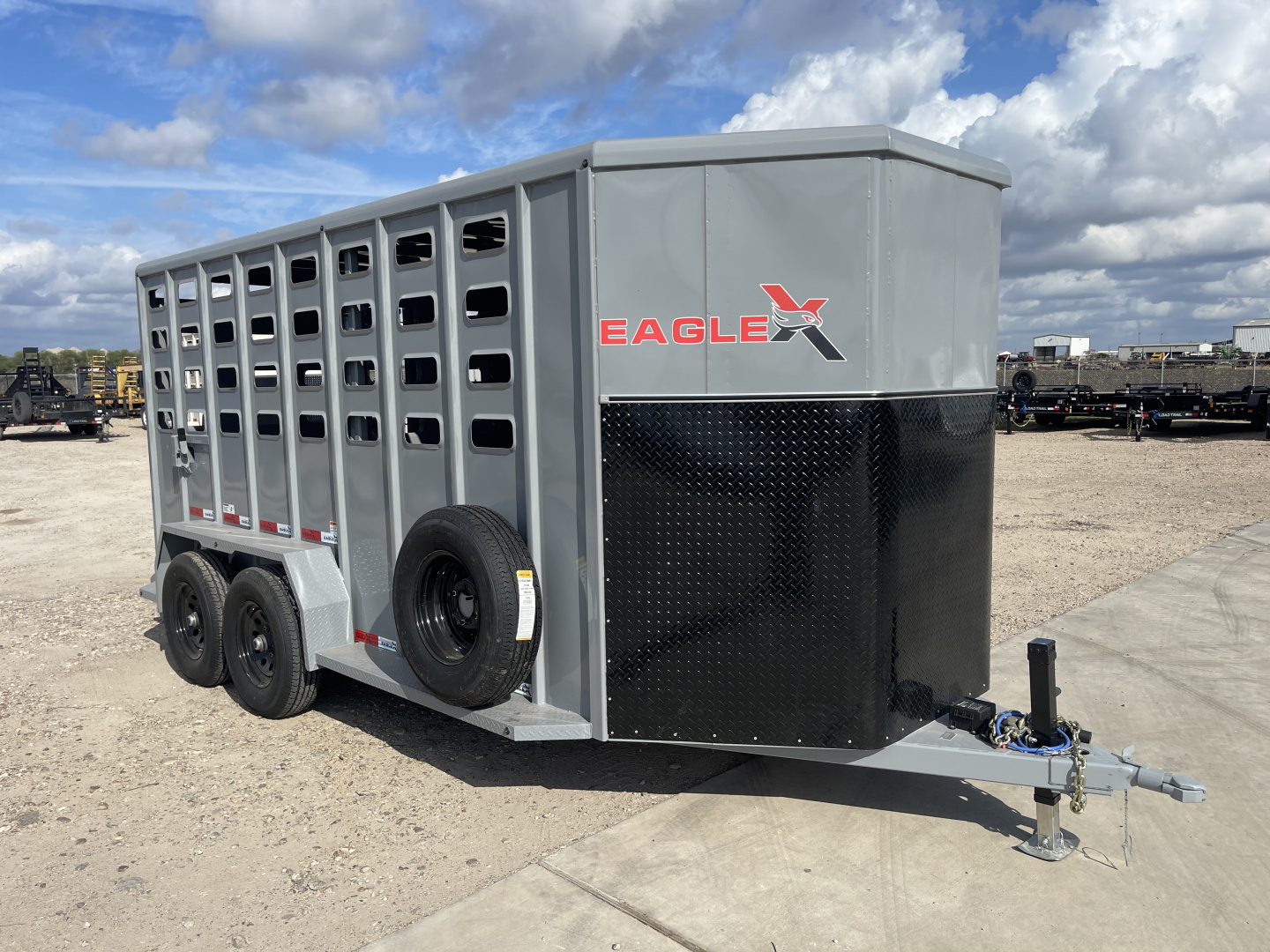 New 2026 Eagle X Trailers 6'8''X16' Stock / Stock Combo Trailer