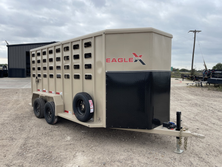 New 2026 Eagle X Trailers 6'8''X16' Stock / Stock Combo Trailer