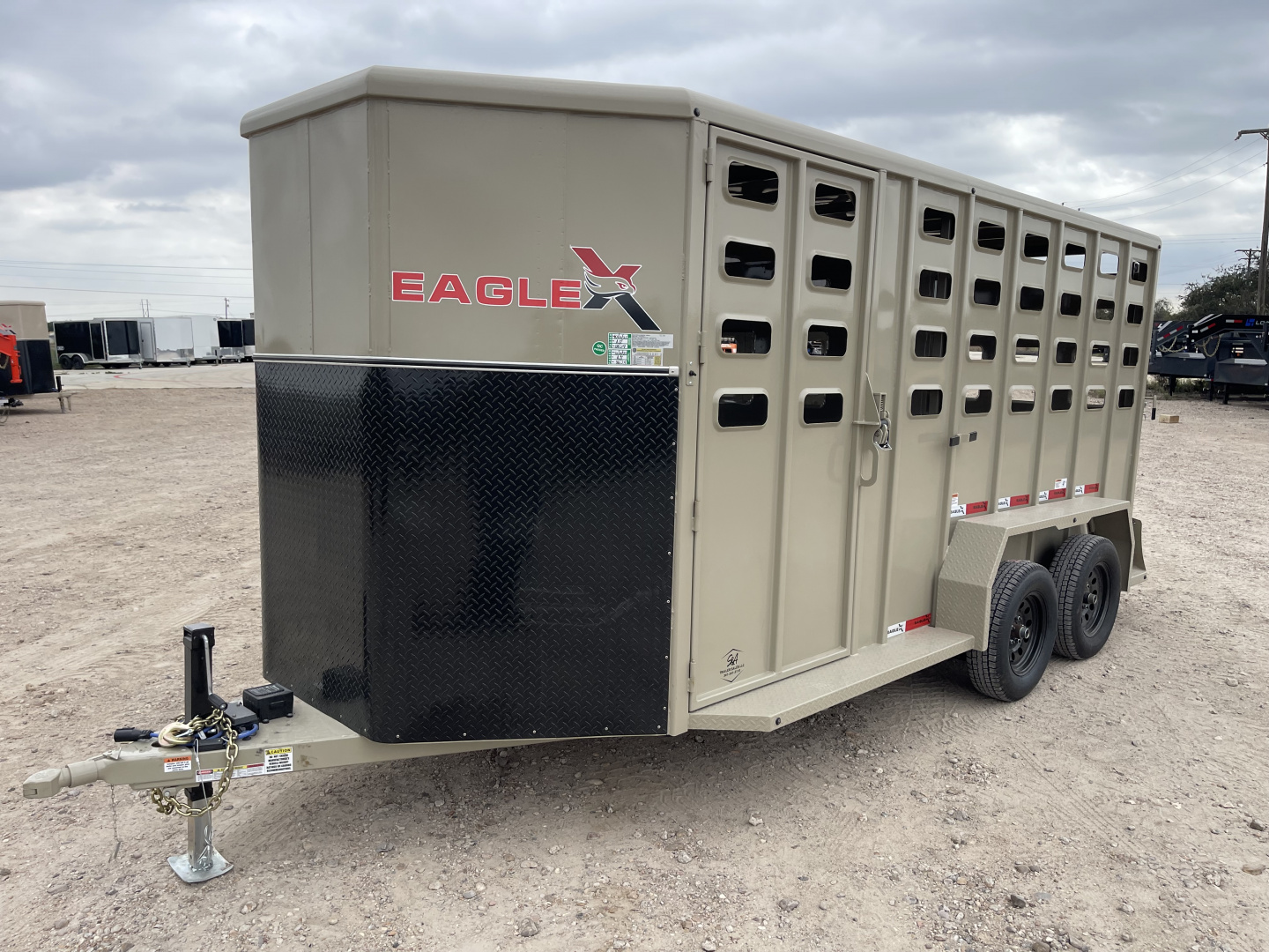 New 2026 Eagle X Trailers 6'8''X16' Stock / Stock Combo Trailer