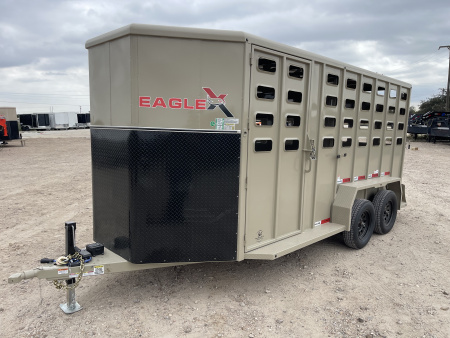 New 2026 Eagle X Trailers 6'8''X16' Stock / Stock Combo Trailer