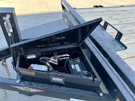 New 2026 H&H Black 82"x24' 14k Electric Tilt Speed Loader Car Hauler Trailer