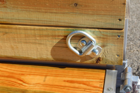 New 2026 H & H 5' x 8' Aluminum Wood Side Utility Trailer - BiFold Ramp - 2990# GVW