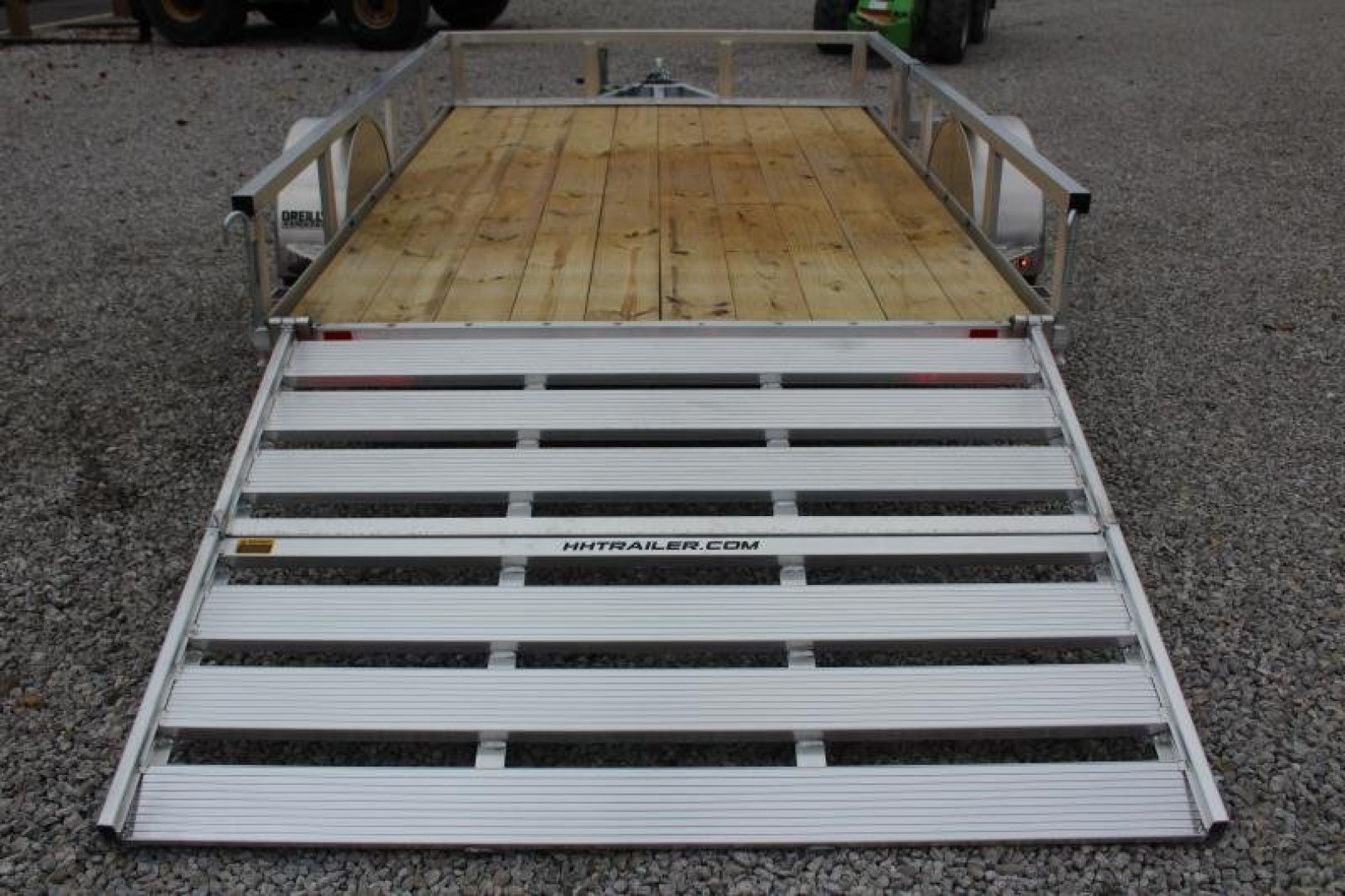 New 2026 H & H 6.4' x 10' Aluminum Utility Trailer - BiFold Ramp - 2990# GVW