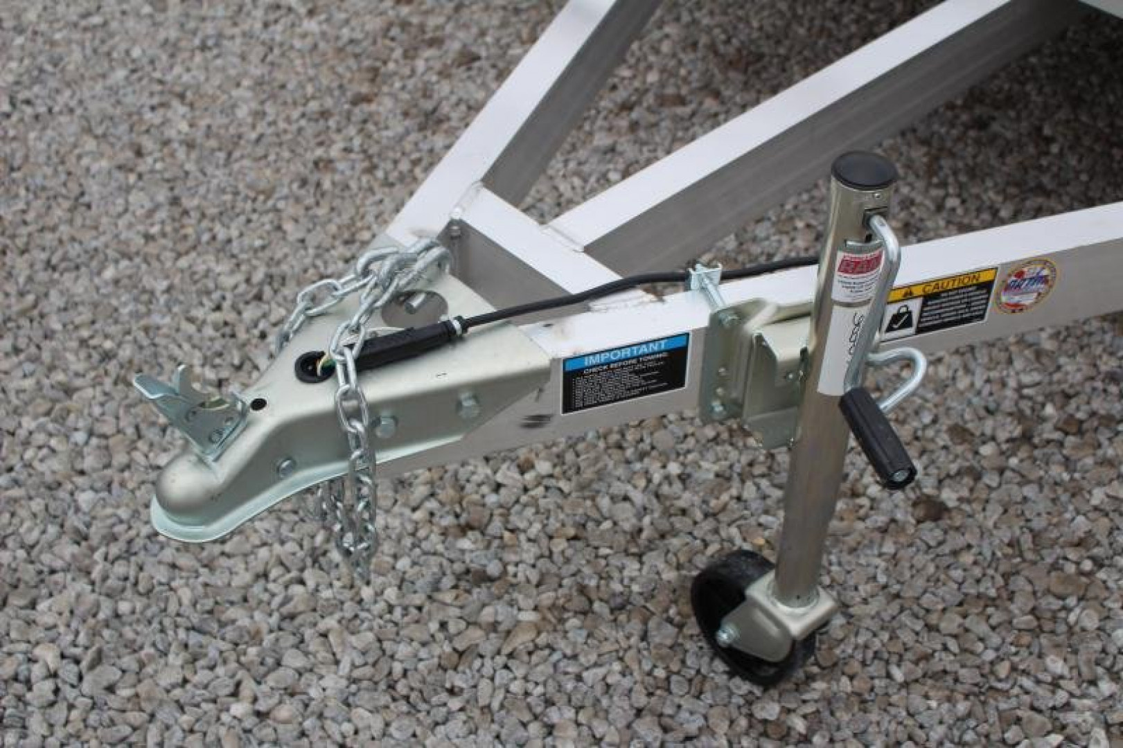 New 2026 H & H 6.4' x 10' Aluminum Utility Trailer - BiFold Ramp - 2990# GVW