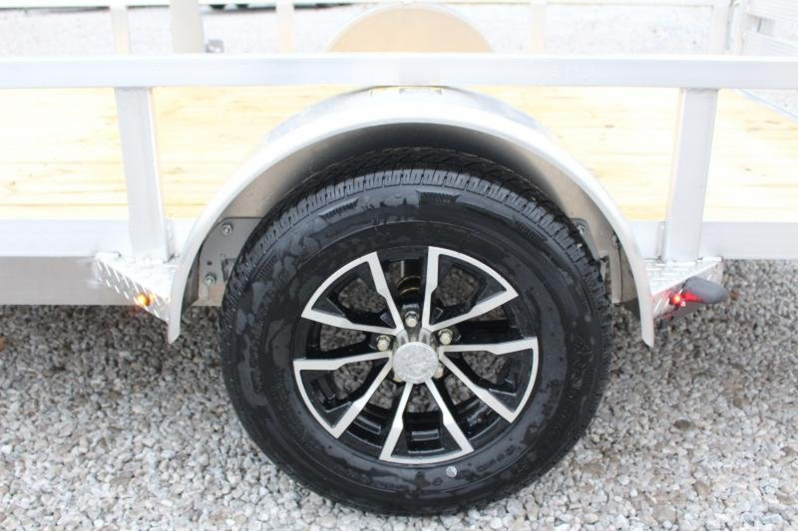 New 2026 H & H 6.4' x 10' Aluminum Utility Trailer - BiFold Ramp - 2990# GVW