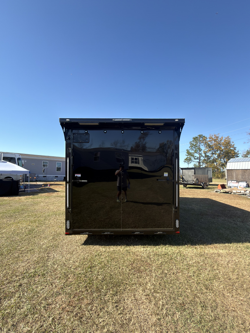 New 2026 Spartan Cargo 8.5x18TA Blackout Rear Wing Spoiler 7'6" Tall Spread Axle Cargo / Enclosed Trailer