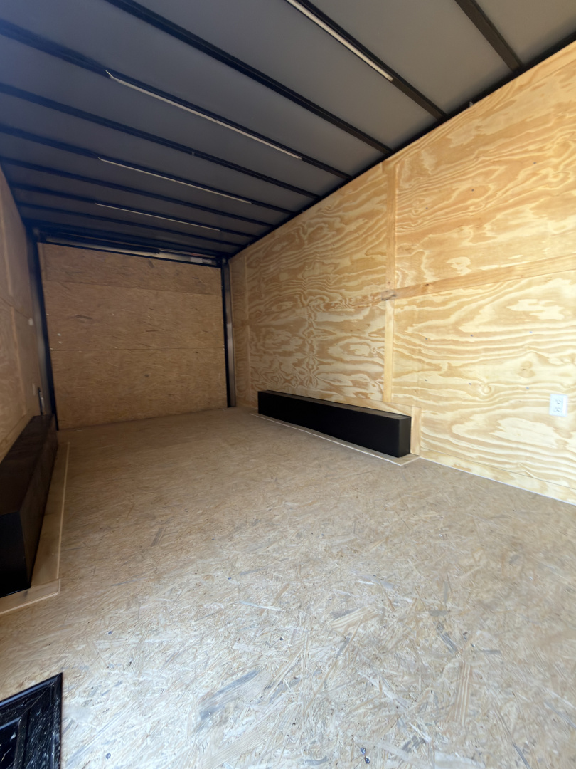 New 2026 Spartan Cargo 8.5x18TA Blackout Rear Wing Spoiler 7'6" Tall Spread Axle Cargo / Enclosed Trailer