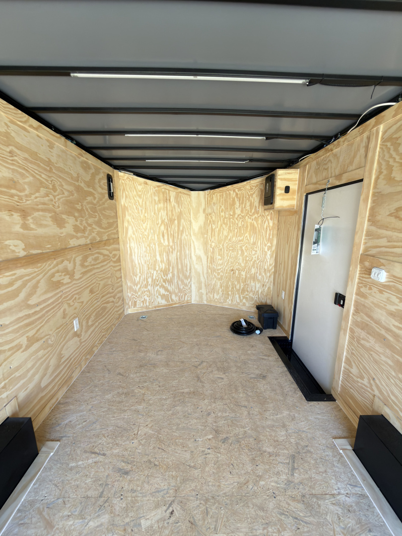 New 2026 Spartan Cargo 8.5x18TA Blackout Rear Wing Spoiler 7'6" Tall Spread Axle Cargo / Enclosed Trailer