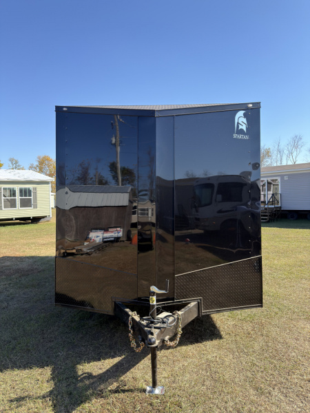 New 2026 Spartan Cargo 8.5x18TA Blackout Rear Wing Spoiler 7'6  Tall Spread Axle Cargo / Enclosed Trailer