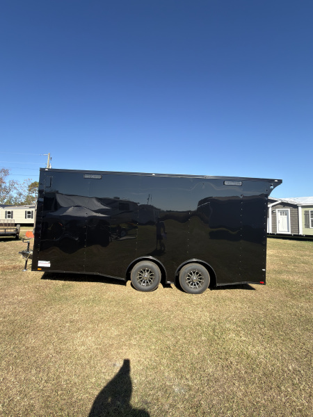 New 2026 Spartan Cargo 8.5x18TA Blackout Rear Wing Spoiler 7'6" Tall Spread Axle Cargo / Enclosed Trailer