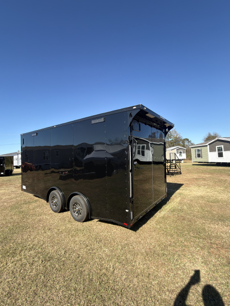 New 2026 Spartan Cargo 8.5x18TA Blackout Rear Wing Spoiler 7'6" Tall Spread Axle Cargo / Enclosed Trailer