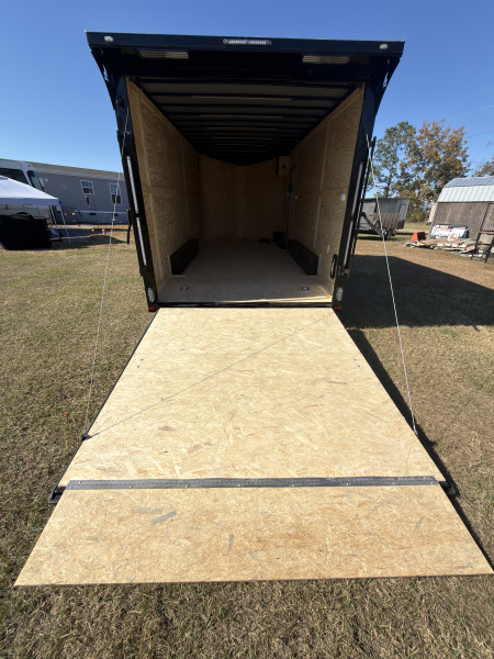 New 2026 Spartan Cargo 8.5x18TA Blackout Rear Wing Spoiler 7'6" Tall Spread Axle Cargo / Enclosed Trailer