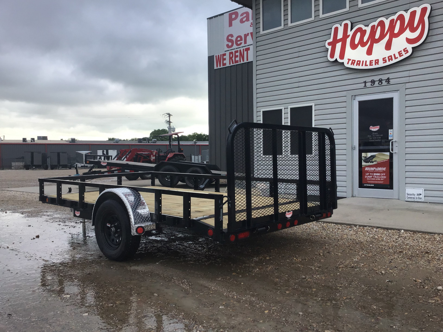 New 2026 PJ 77"x12' Single Axle Utility Trailer - U7