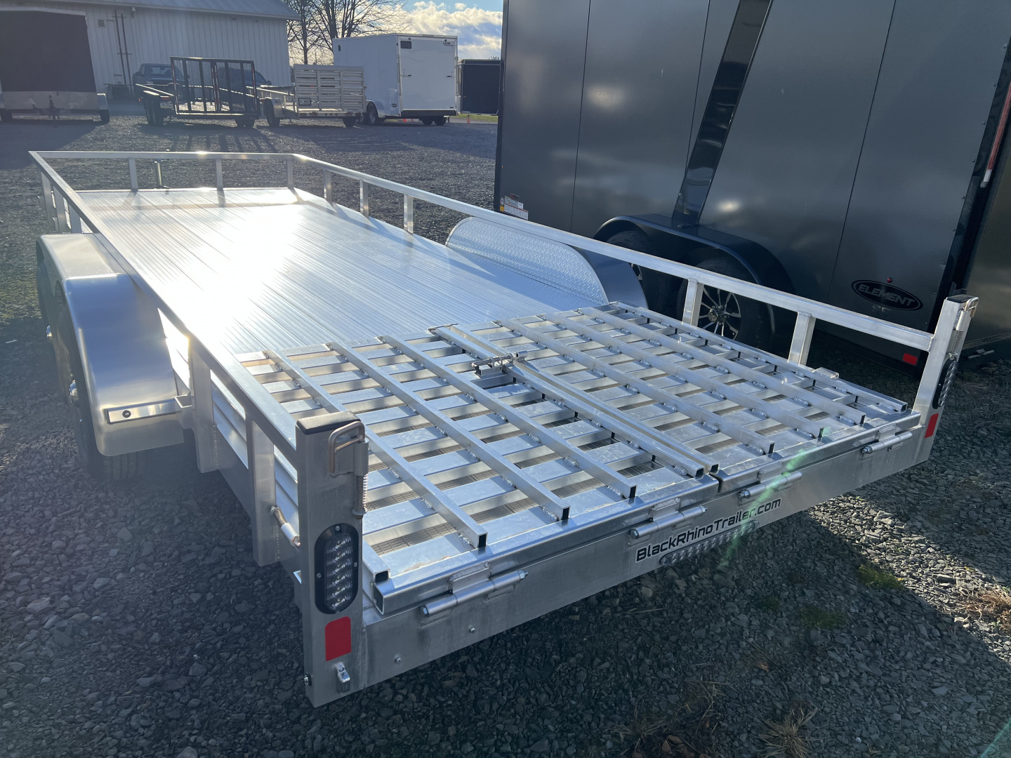 New 2026 Black Rhino 7X20 10K Aluminum Deck Landscape Trailer