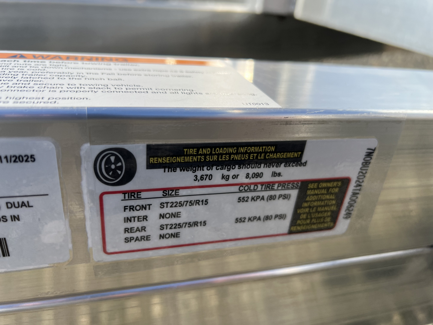 New 2026 Black Rhino 7X20 10K Aluminum Deck Landscape Trailer