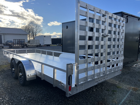 New 2026 Black Rhino 7X20 10K Aluminum Deck Landscape Trailer