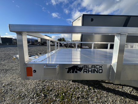 New 2026 Black Rhino 7X20 10K Aluminum Deck Landscape Trailer