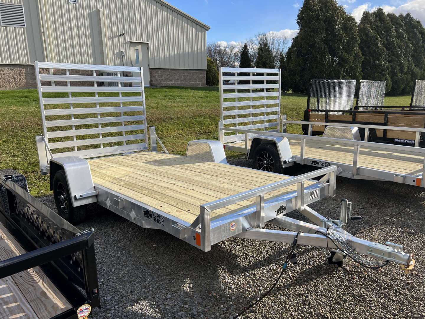 New 2025 Black Rhino 6X12 3K Wood Deck/No Rail Utility Trailer