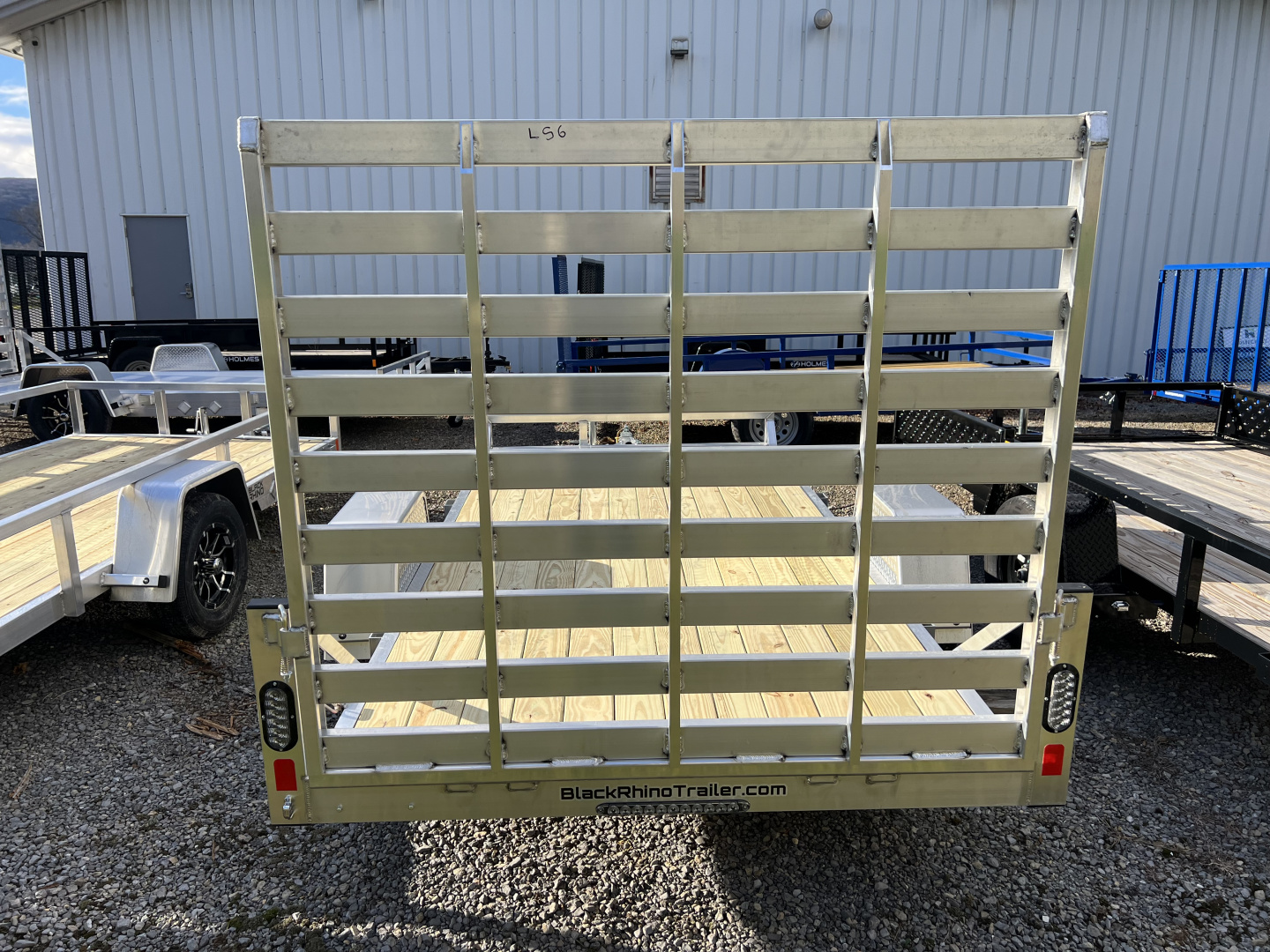 New 2025 Black Rhino 6X12 3K Wood Deck/No Rail Utility Trailer