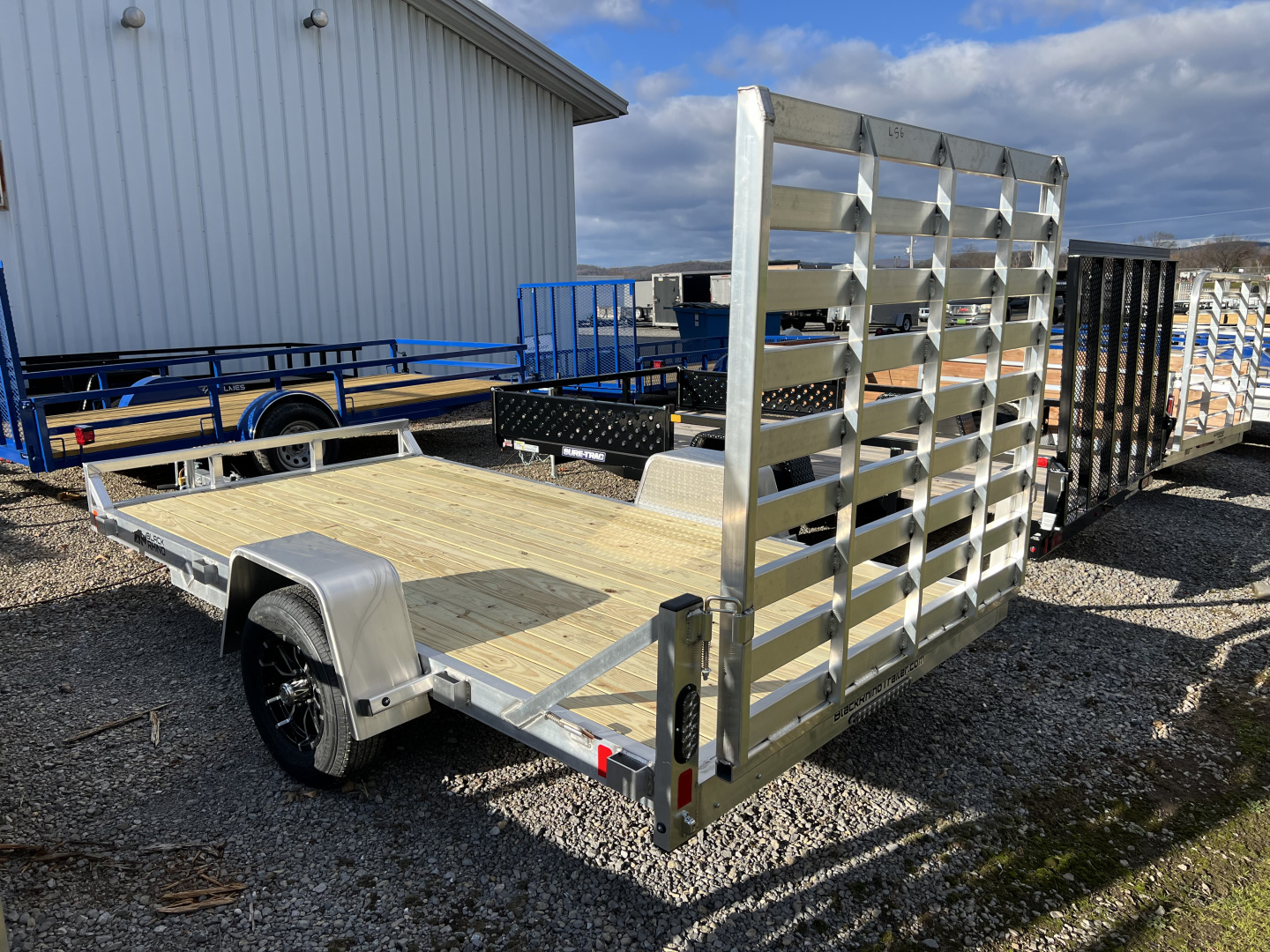 New 2025 Black Rhino 6X12 3K Wood Deck/No Rail Utility Trailer