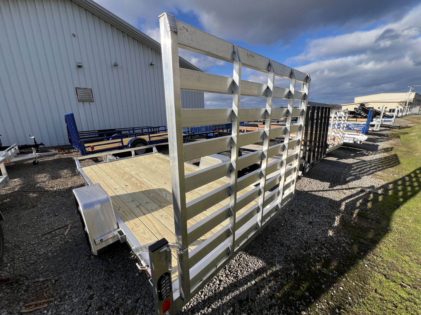 New 2025 Black Rhino 6X12 3K Wood Deck/No Rail Utility Trailer