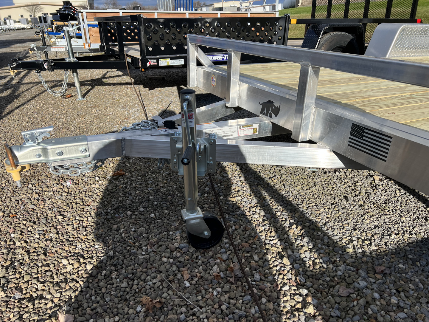 New 2025 Black Rhino 6X12 3K Wood Deck/No Rail Utility Trailer