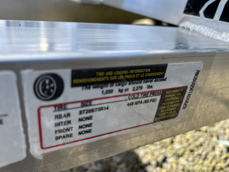 New 2025 Black Rhino 6X12 3K Wood Deck/No Rail Utility Trailer