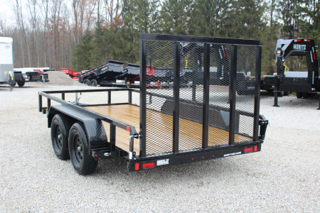 New 2026 Sure-Trac 6' x 12' Tandem Axle Tube Top Utility Trailer - 7000# GVW
