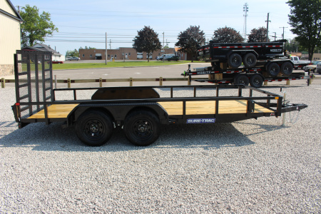 New 2026 Sure-Trac 7' x 16' Tandem Axle Tube Top Utility Trailer - 7000# GVW