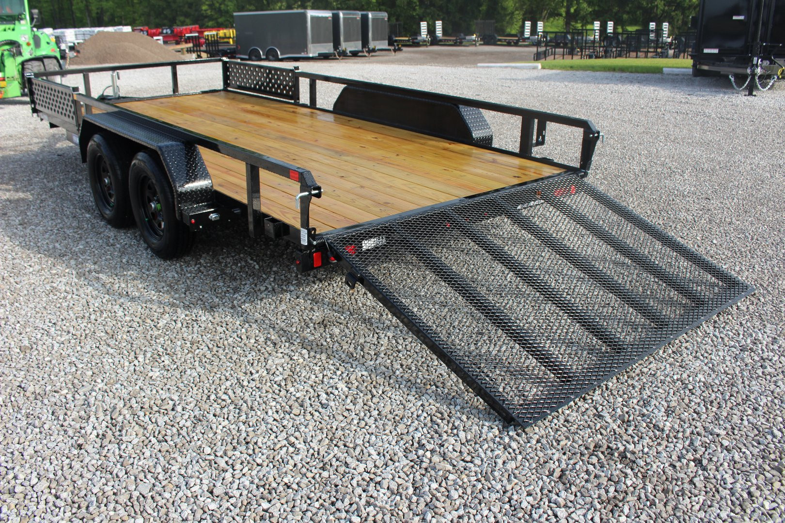 New 2026 Sure-Trac 7' x 16' Tandem Axle Tube Top ATV Trailer - 7000# GVW