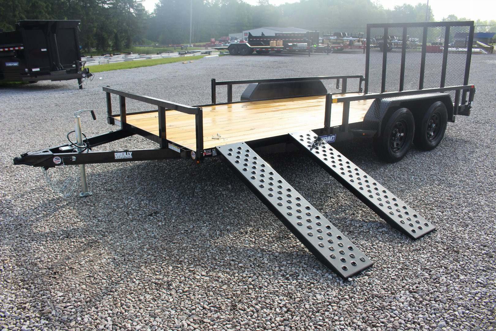 New 2026 Sure-Trac 7' x 16' Tandem Axle Tube Top ATV Trailer - 7000# GVW